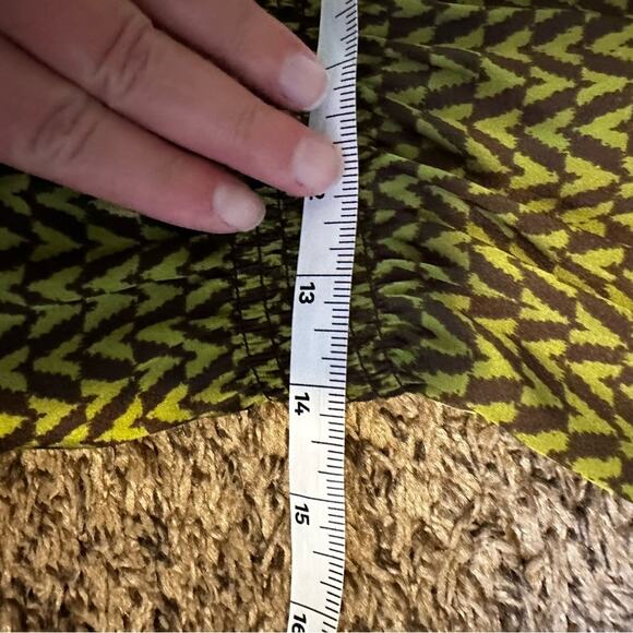 Michael Kors women’s peplum blouse small green - Picture 7 of 8